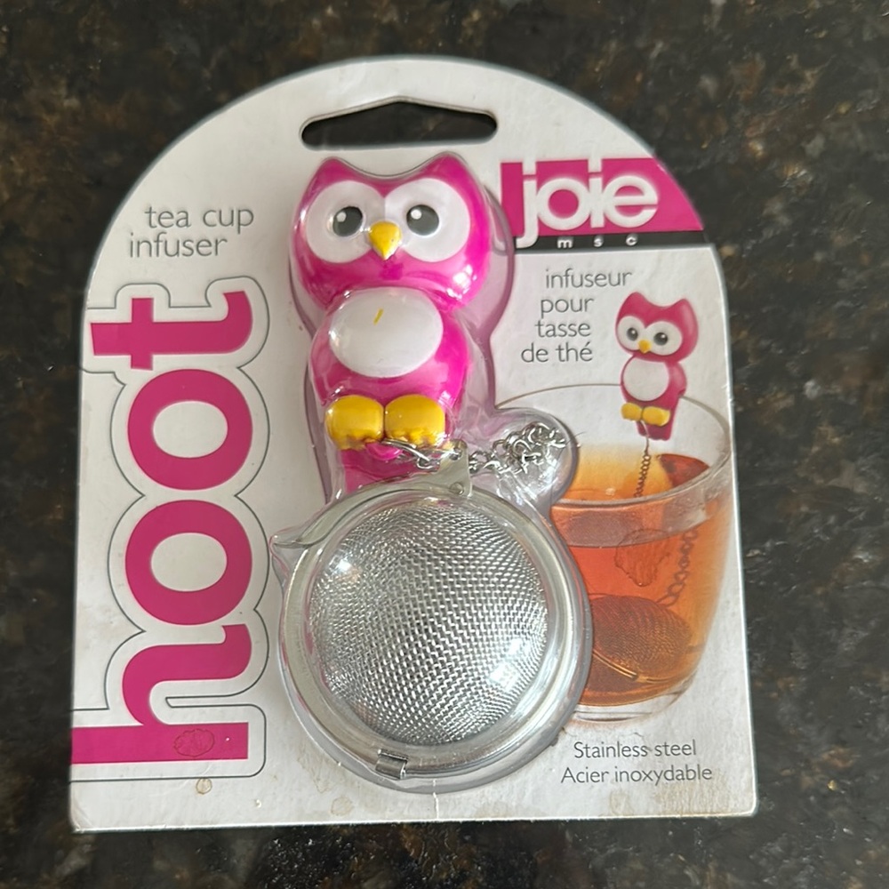 Joie Pink Owl Tea Cup Infuser